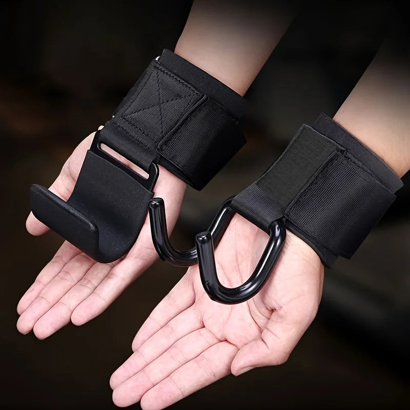 1PC Grip Aid Hook for Pull-Up Bar Assisted Pull-ups Weight Lifting Aid Hook for Deadlifts Dumbbell Assisted Strength Training