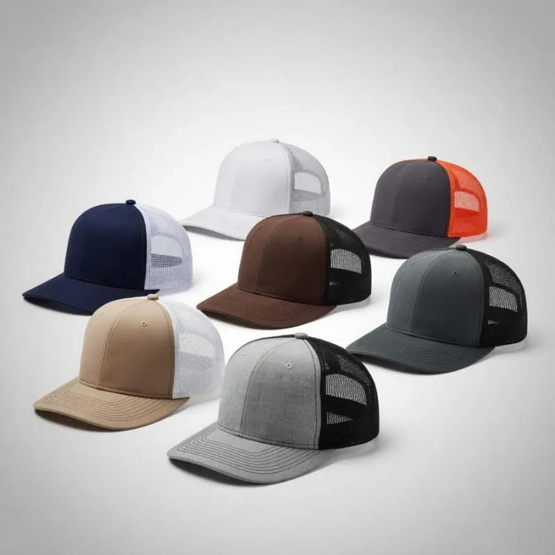 Hot Sale Unisex Cap Slight Curved Brim Style Trucker Hat Men & Women Casual Outdoor Breathable Summer Cap