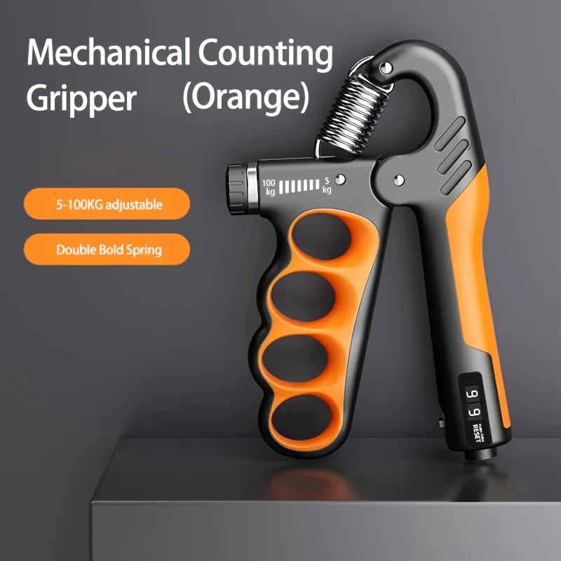 Grip Strength Trainer – Adjustable Resistance Hand Grip Strengthenerwith Auto Electronic Counter | Forearm & Finger Exerciser for Athletes, Musicians, Injury Recovery
