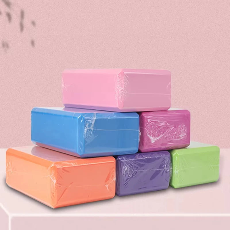 Yoga Blocks Gym Foam Brick Pilates Training Exercise Fitness Bolster Pillow Cushion Stretching Body Shaping Building Cubes