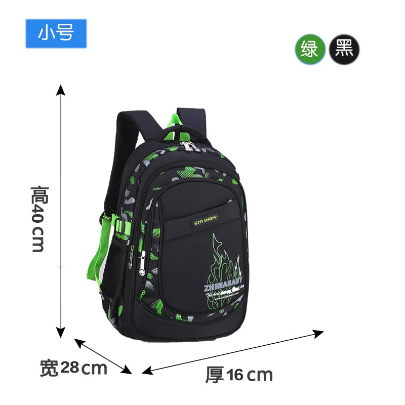Waterproof Lightweight School Backpack for Kids 6-12 Years Durable Large Capacity Student Bookbag Boys Girls254