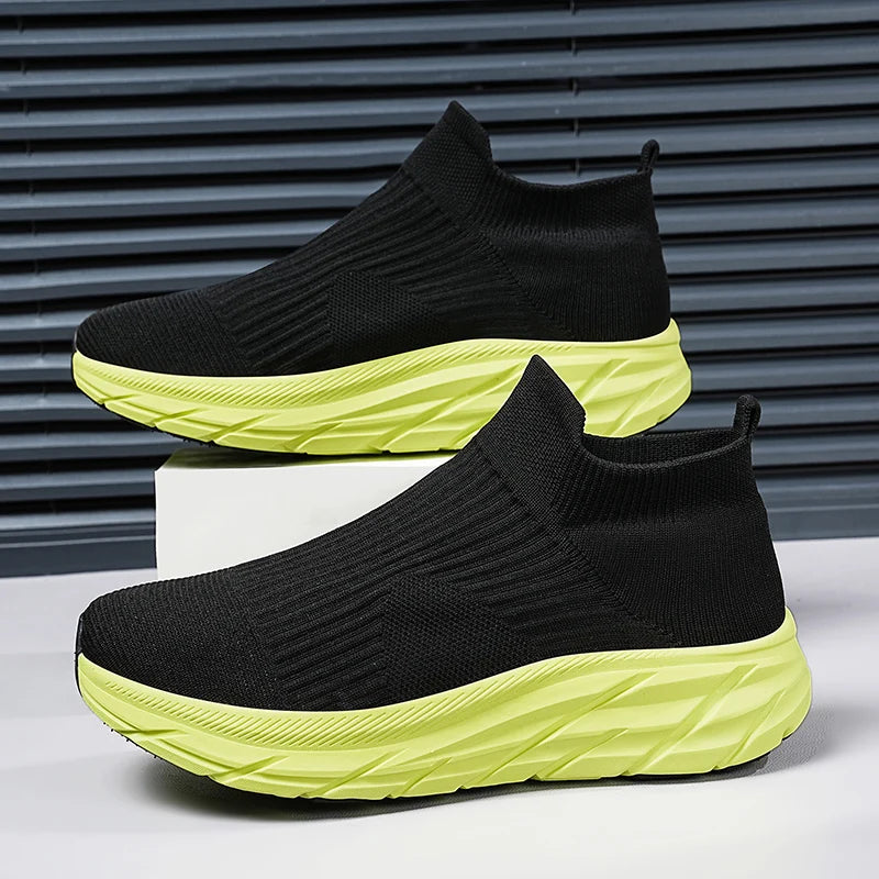 MAEDEF Men's Running Shoes Lightweight Breathable Mesh Elastic Comfortable Durable Fashion Casual Hot Selling Sports Sneakers