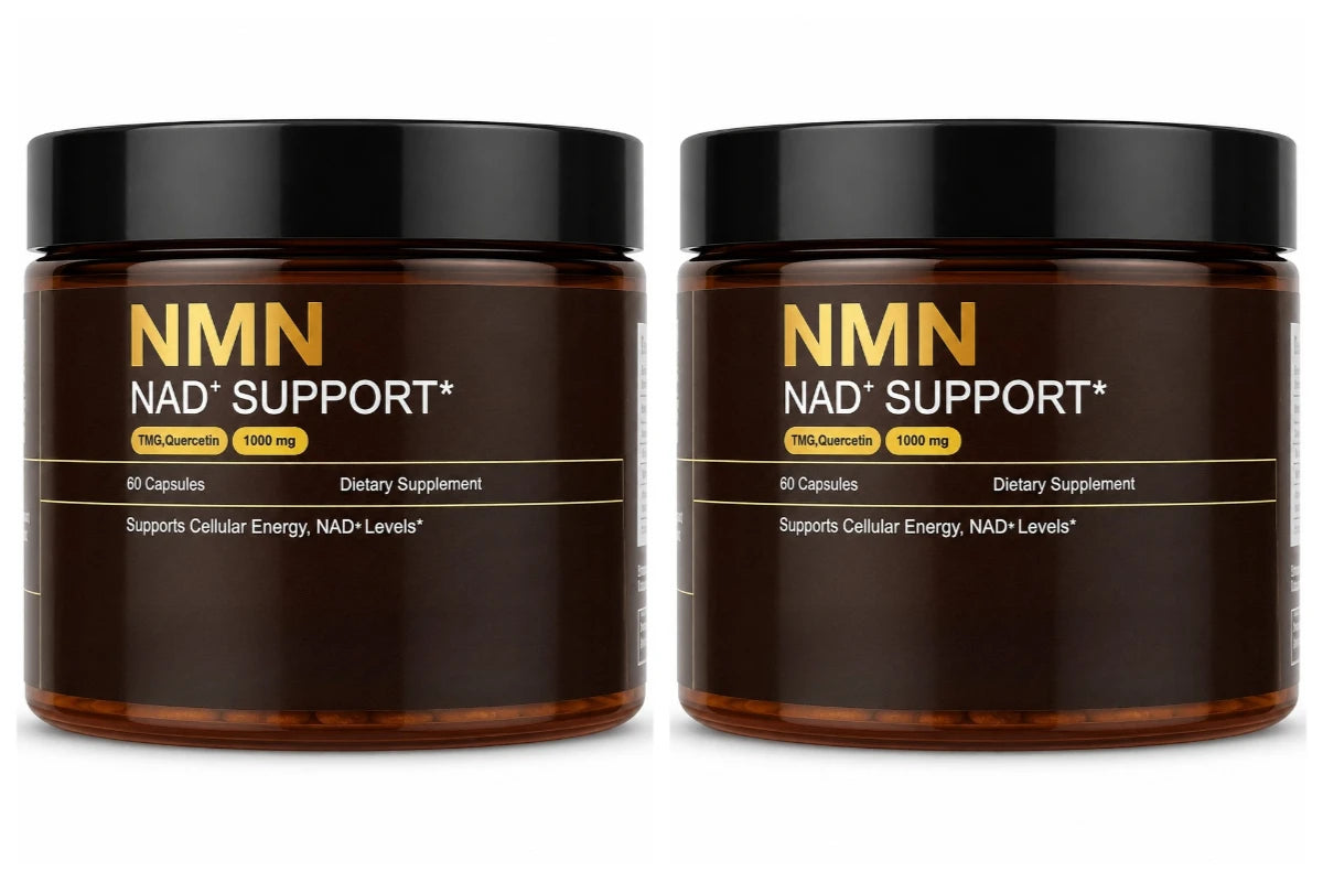 NMN Complex Supplement 1000mg Serving TMG Quercetin Resveratrol Capsules Cellular Wellness Supplement Supports Energy