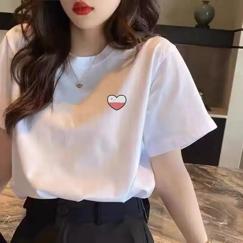 Cute Ghost Cap Pumpkin Basket Womens Crew Neck Short Sleeve T Shirt Halloween Cartoon Spooky Casual Graphic Tees For Ladies
