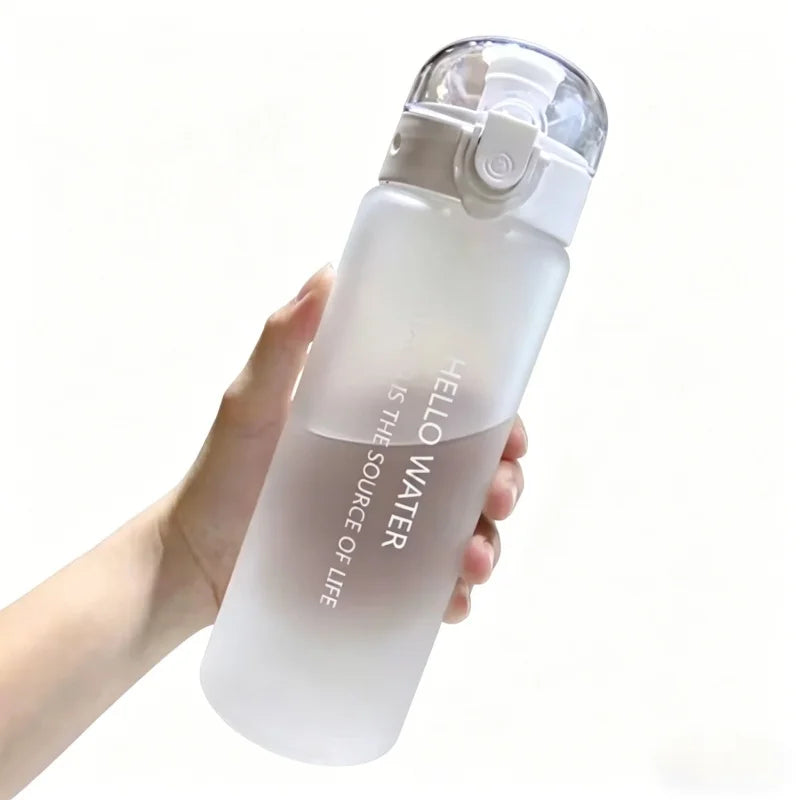 Sports Transparent Water Bottle Portable Gym Travel Clear Leakproof Drinking Bottle Frosted Bottle 780ml