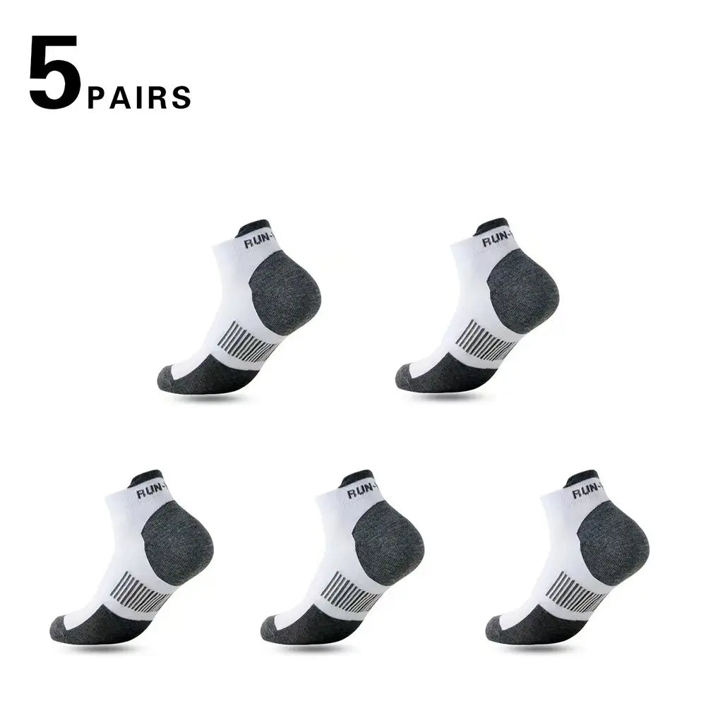5/10 Pairs Men's Breathable Ankle Socks Mesh Casual Athletic Sports Short Socks Thin Cut for Summer Size 38-45