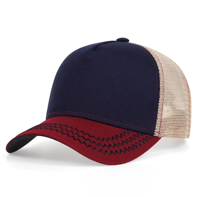 Unisex Lightweight Solid Color Baseball Cap Breathable Net Summer Shade Outdoor Hat for Men And Women Simple Basic Style