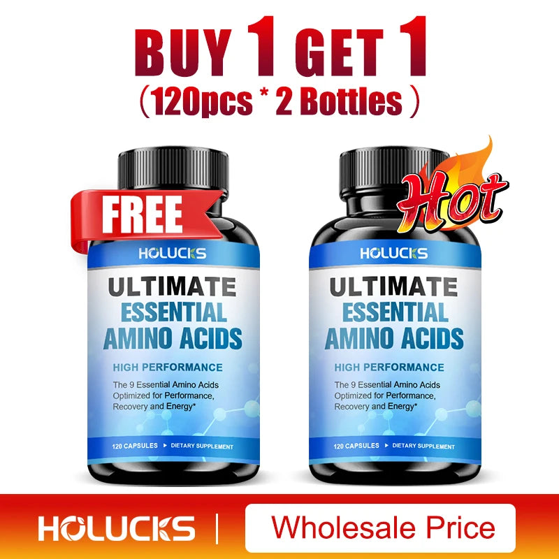 Advanced Body Building Amino Acid Capsules-Helps Increase Strength, Endurance, Protein Synthesis, Build Muscle Mass, Abs, Energy