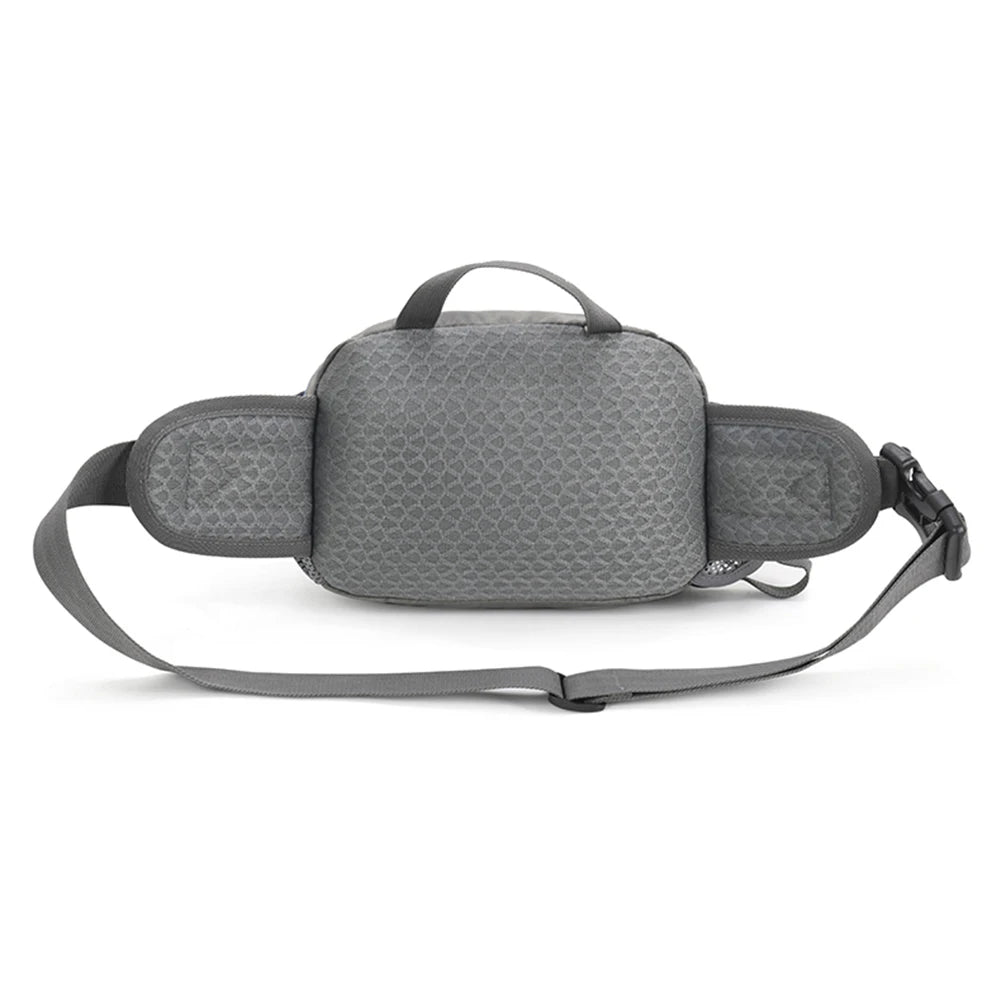 Fanny Pack Running Belt Purse Phone Pouch Nylon Sling Waist Pack with Bottle Holder for Running Hiking for Hydration for Jogging