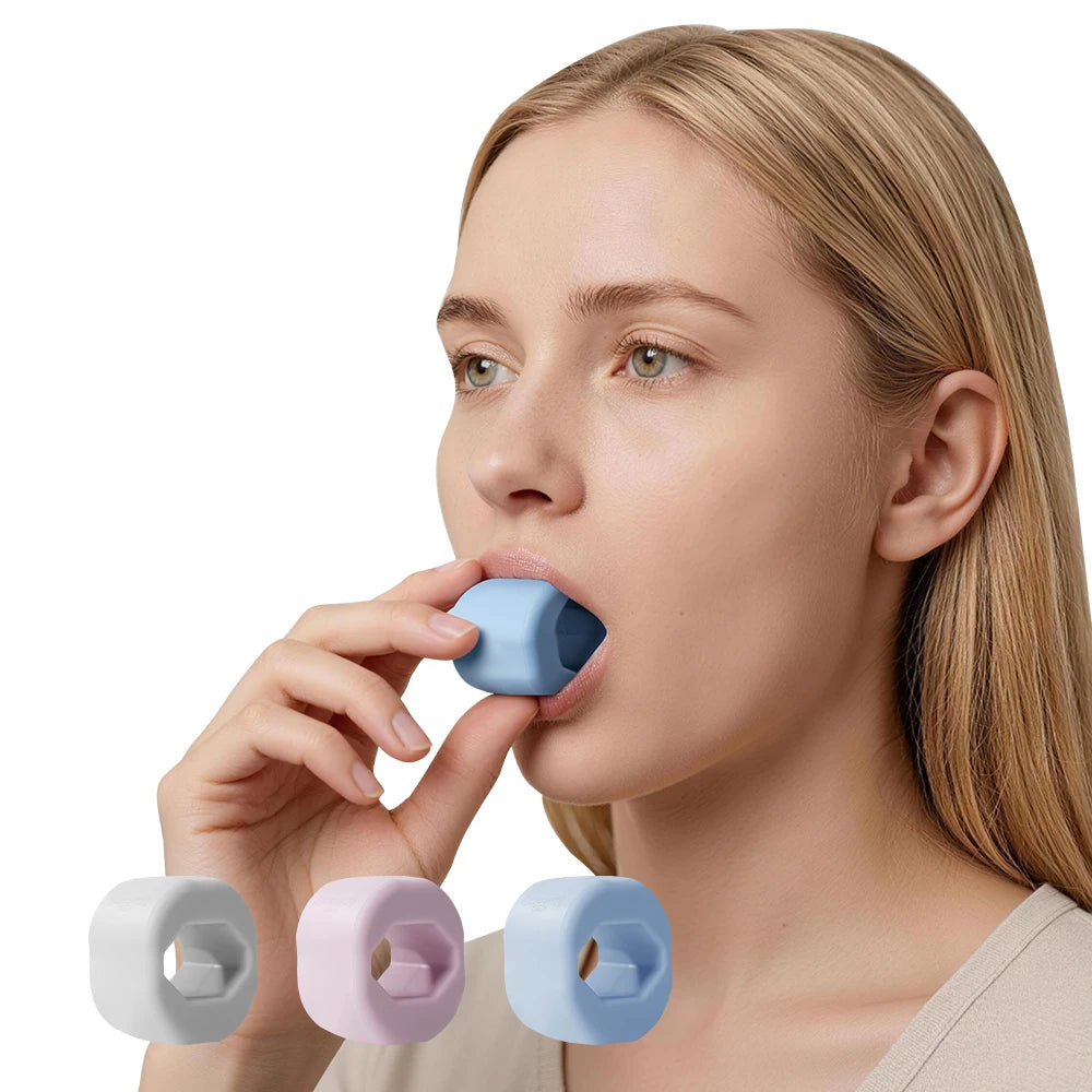 1PC/3PC Silicone Jaw Exerciser Ball Detachable Jaw Trainer Face Facial Muscle Trainer Jaw Chew Ball Training