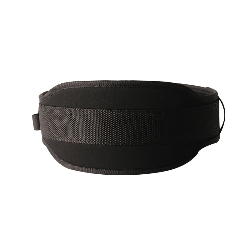 Black Dip Belt for Pull Up and Squat,Waist Support,Neoprene Lumbar Brace,Weightlifting Strength Training,Bearing 300lbs