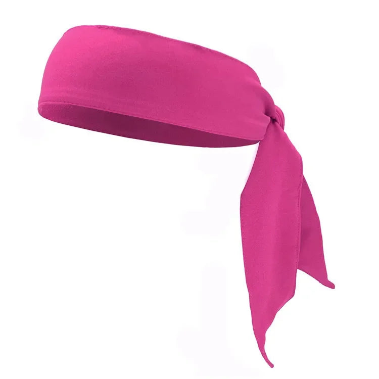 Color Elastic Sports Sweatband for Tennis Unisex Men Women Boy Girl Teens Headband Gym Fitness Yoga Hair Bands Athletic Headwear