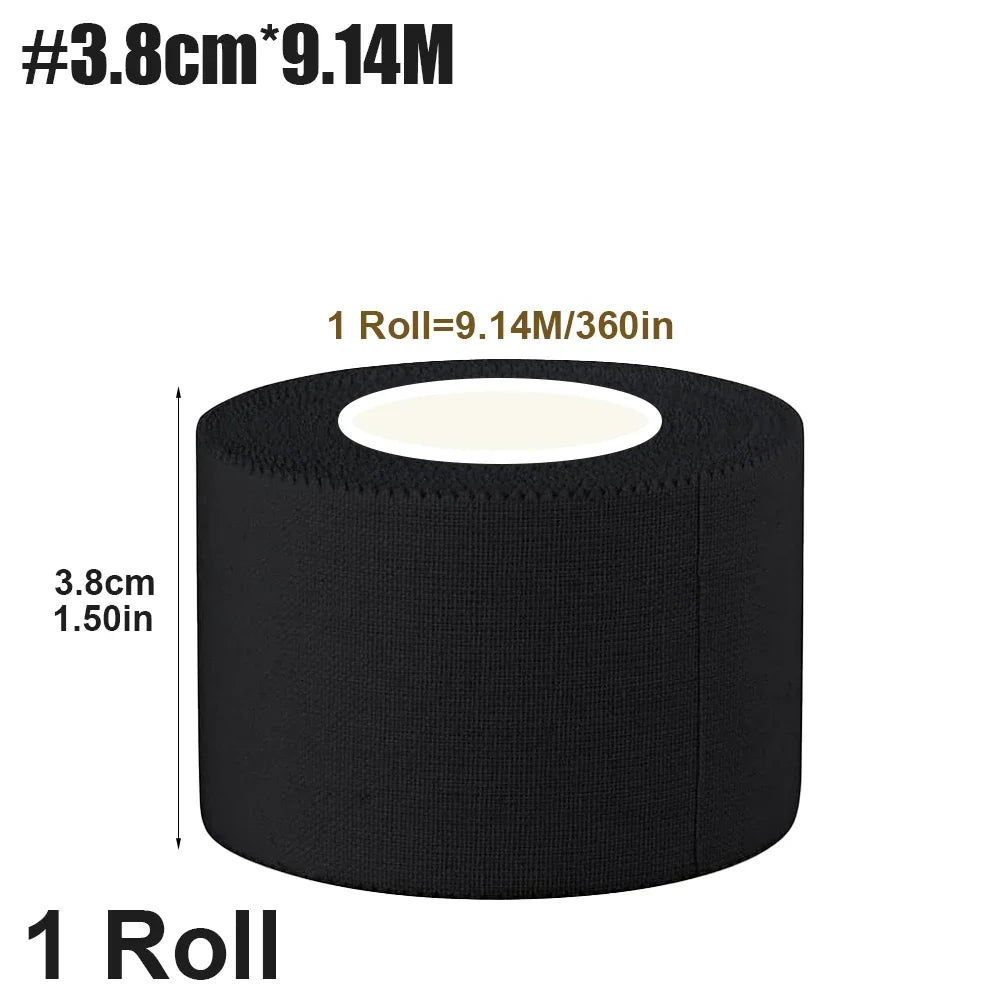 1/2/3Rolls Black Athletic Tape,No Sticky Residue for Athletes Sport Trainer First Aid Injury Wrap,Finger Ankle Wrist,Non-Elastic