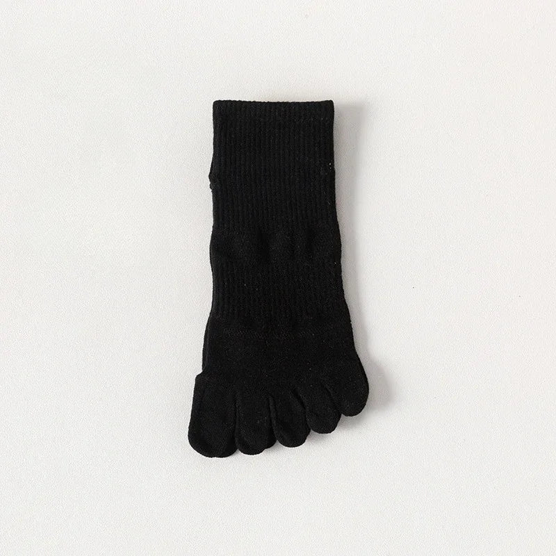 5 Pairs Five Finger Socks Women Low Cut Ankle Toe Socks with Separate Fingers Summer Mesh Cotton Sports Socks Running Yoga