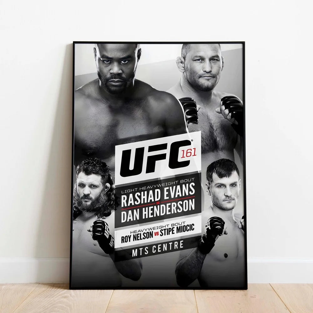 Famous Boxing Legends Posters Fighting UFC 143-180 JONES ALDO Poster Canvas Print Painting Wall Decor Gym Home Mural Cuadros