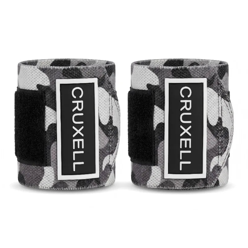 CRUXELL Fitness Wrist Wraps Camo Weight Lifting Wrist Support with Thumb Loop for Powerlifting CrossFit Gym Strength Training