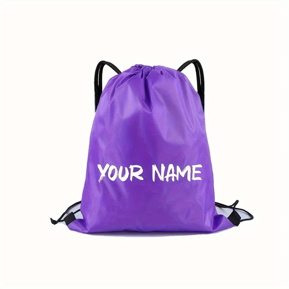 Customizable Drawstring Backpack - Creative Custom Name/Text, Durable Drawstring Storage Bag, Available in Various Colors