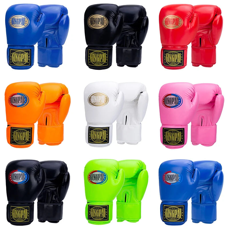 6/8/10/12oz Professional Boxing Glove Higher Quality PU Sanda Muay Thai MMA Training Glove Fighting Boxing Training Accessories