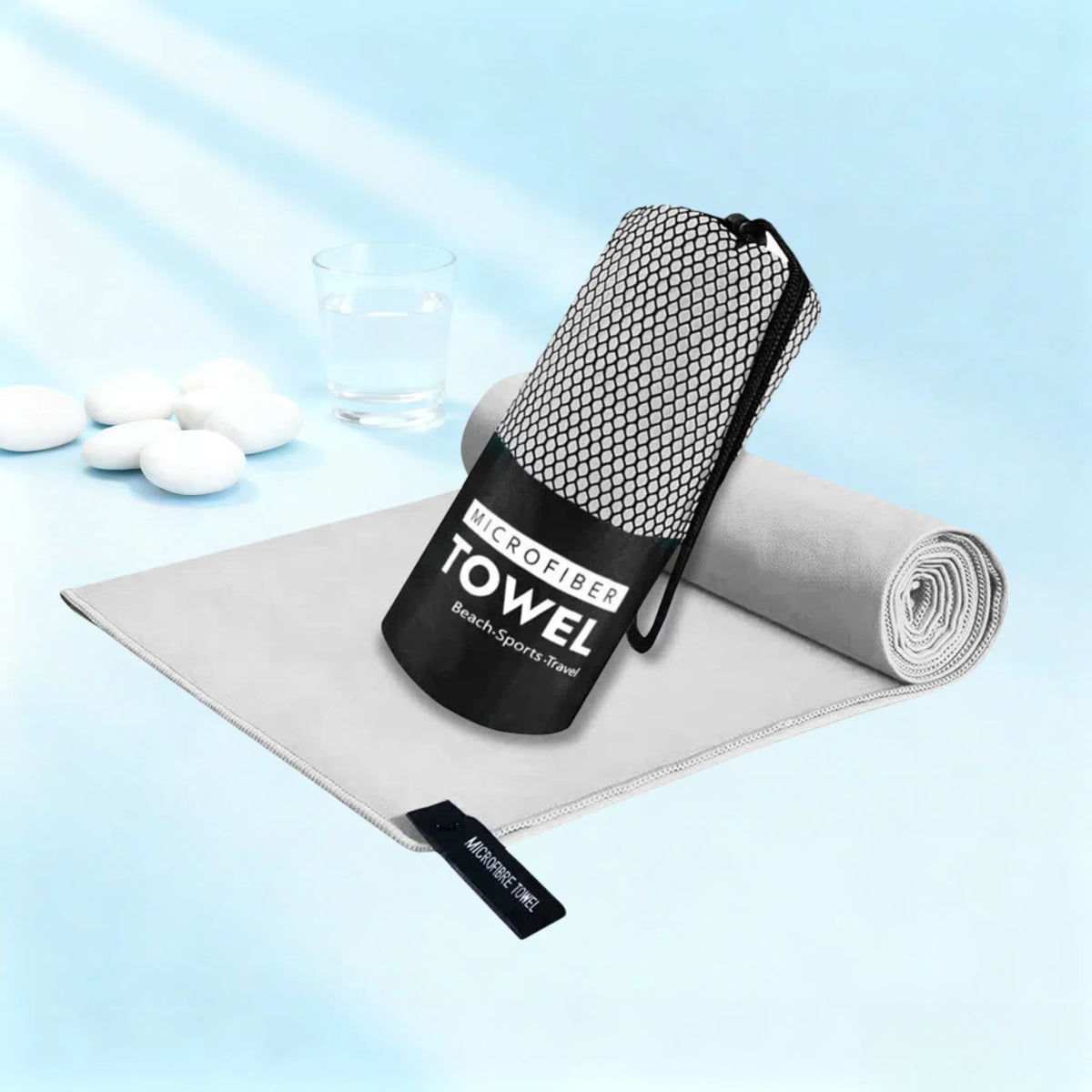 Microfiber Quick-Dry Lightweight Sandproof Towel Portable Compact for Swim Yoga Gym Beach Travel Sports Supplies