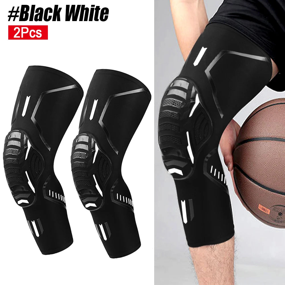 2Pcs/Pair Sport Crashproof Knee Support Pad Elbow Brace Arm Leg Compression Sleeve Outdoor Basketball Football Bicycle Protector