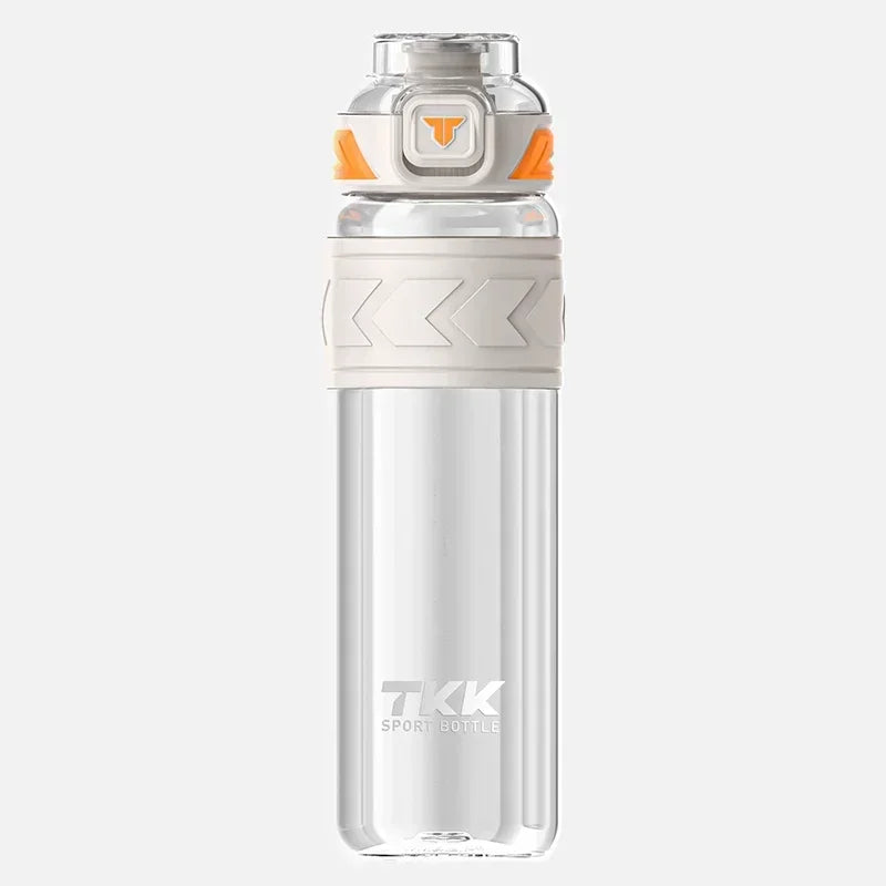 TKK 1000ml Water Bottle Sports Watter Bottle Tritan BPA Free Straw Portable Leak-proof Plastic Drinkware Outdoor Fitness Kettle