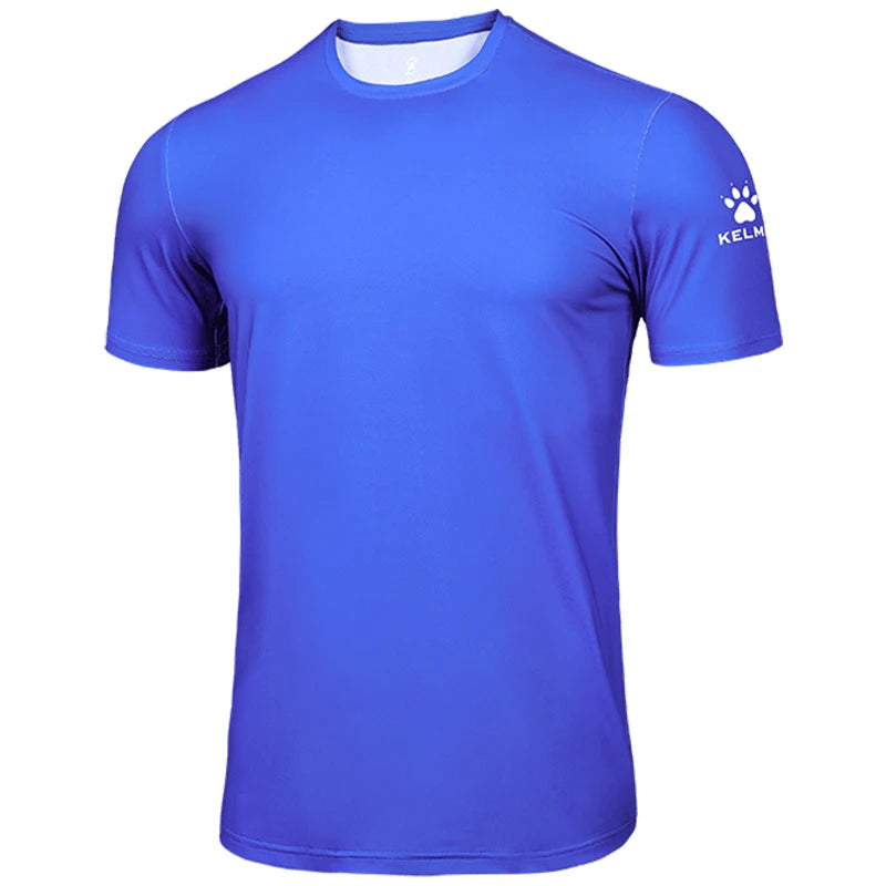 KELME Man T-shirt Running Trainning Exercise Sports Tights Round Neck Ice Silk Breathable Fitness Quick-Dry Shirts 8151TX1002