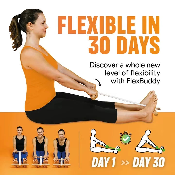 Wooden Flexibility Stretch Trainer Leg Stretching Aid Yoga Pilates Mobility Tool Physical Rehabilitation Home Fitness Equipment