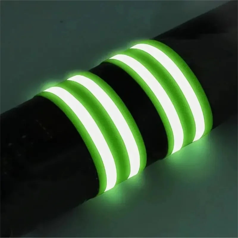 1~20pcs Reflective Straps Reflector Bands for Wrist Arm Ankle Leg High Visibility Tape for Night Walking Cycling and Running