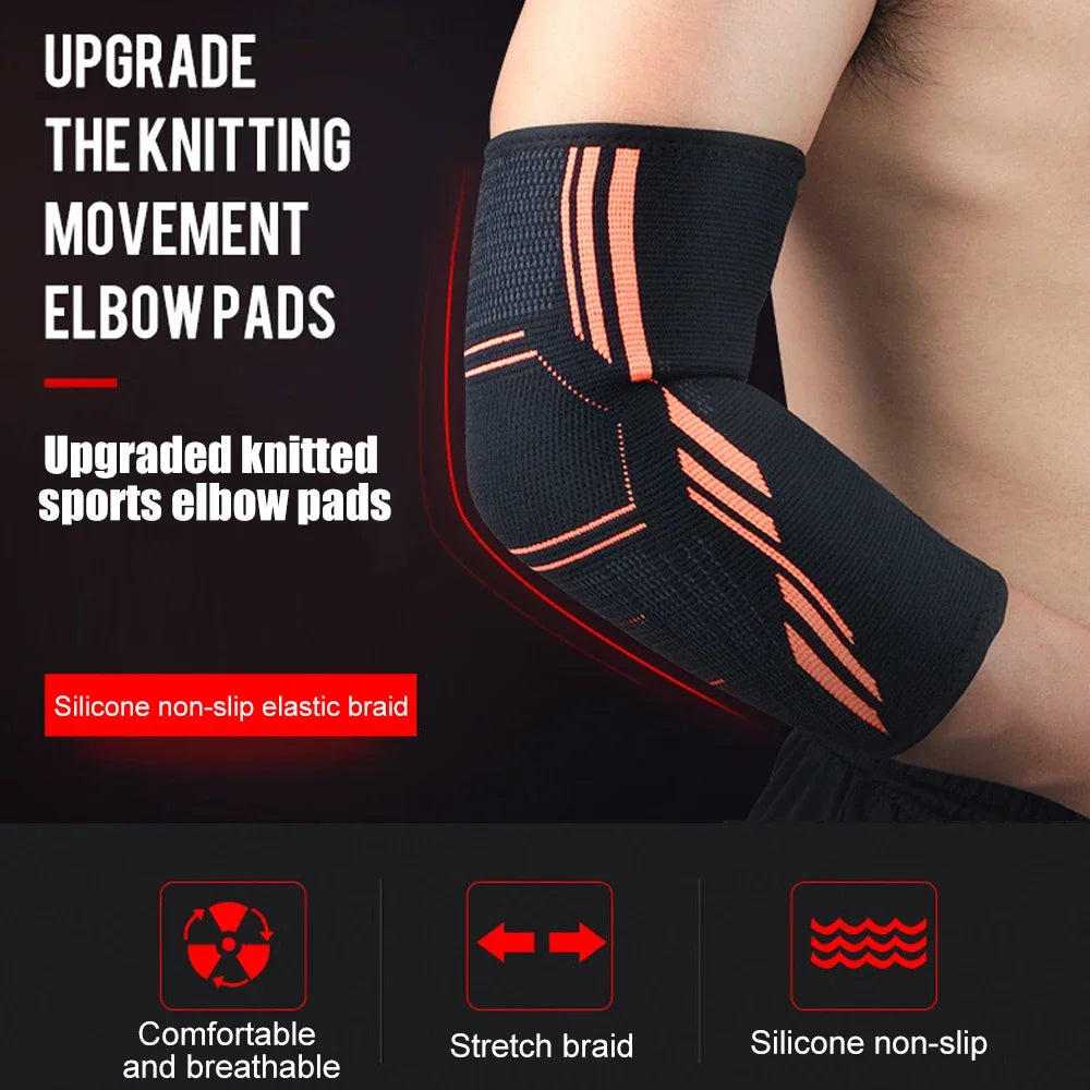 JUUMMP Sports Elbow Brace Compression Support Sleeve for Tendonitis, Tennis Elbow, Golf Elbow Treatment, Reduce Joint Pain