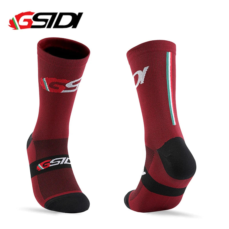 GSTDI New Cycling Socks High Quality Compression Men Bike Outdoor Women Running Professional Sports Running