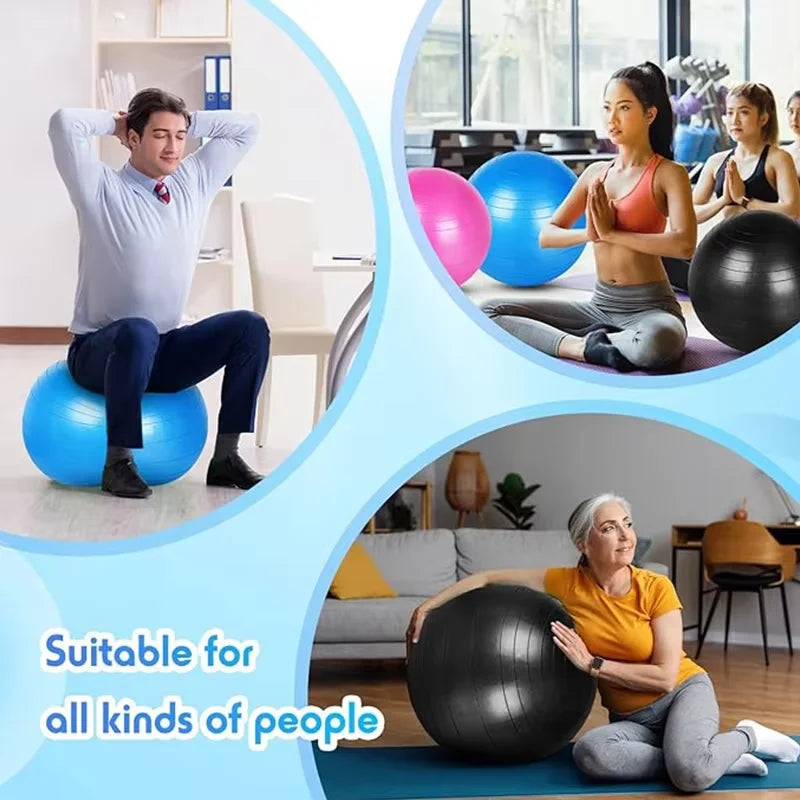Women Gym Yoga Fitness Ball Thickening Type Anti-explosion Diameter 25/55/75cm Pilates Workout Mini Ball Sculpting Legs And Hips