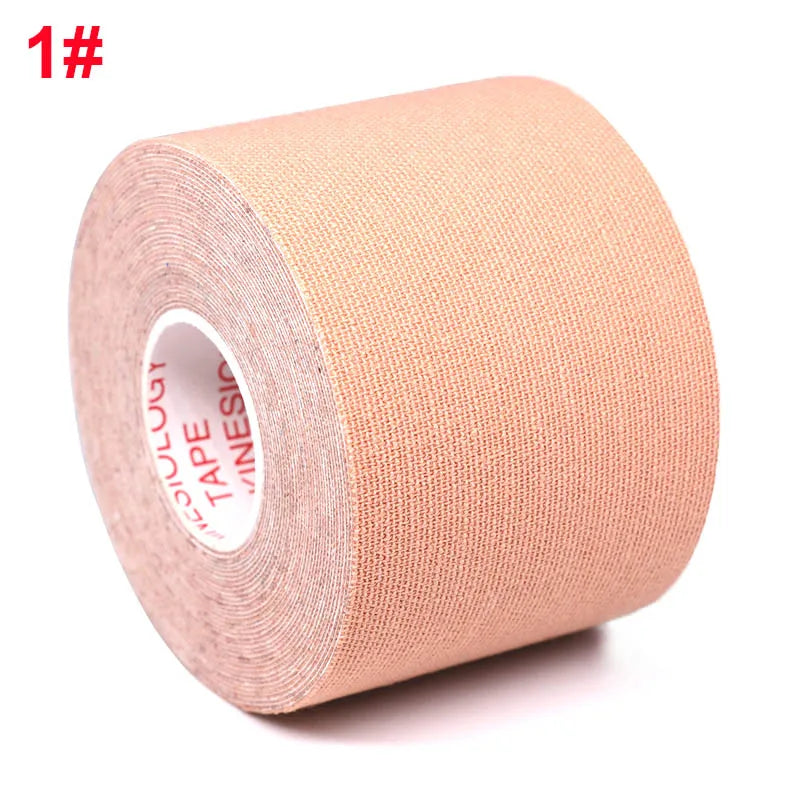 2.5-10cm Sports Kinesio Tape Muscle Kinesiology Elastic Knee Pain Relief Strain Patch Athletic Recovery Stickers Fitness Bandage