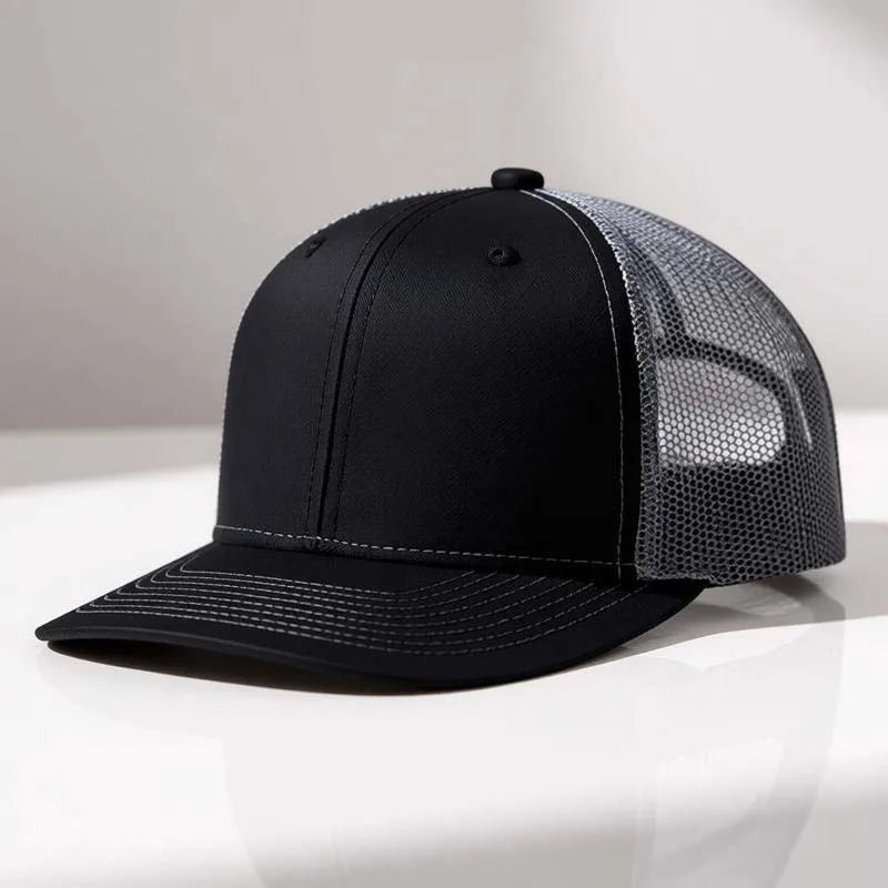 Hot Sale Unisex Cap Slight Curved Brim Style Trucker Hat Men & Women Casual Outdoor Breathable Summer Cap