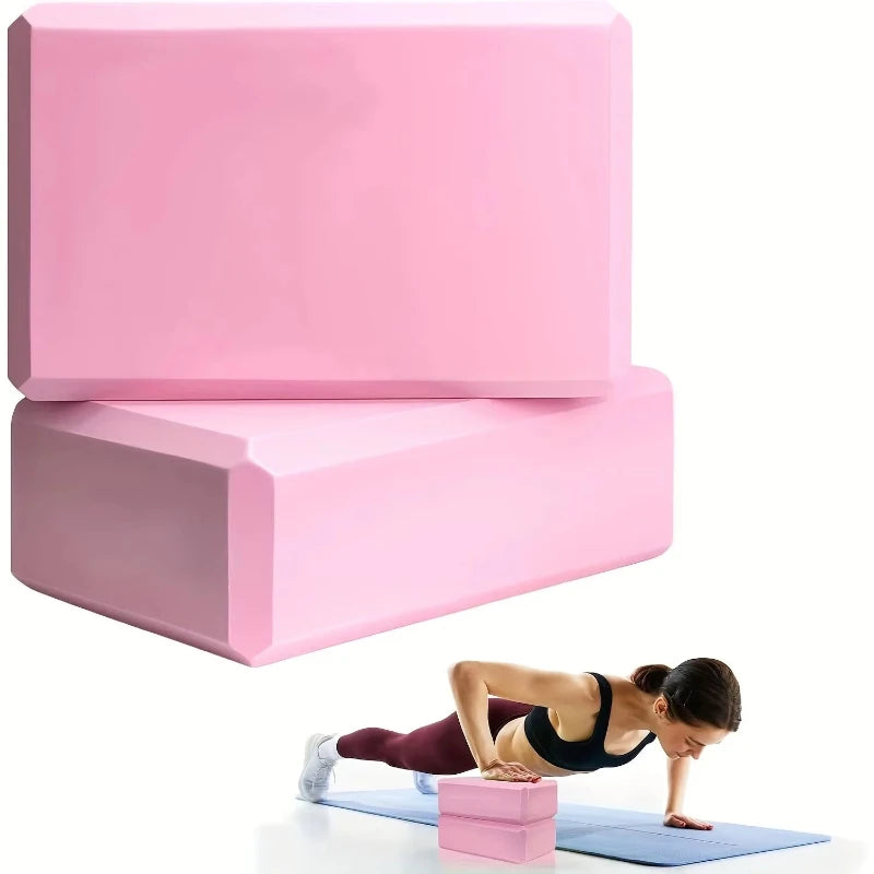 2/1pcs Yoga Building Blocks Cubes Pilates Bricks Reinforcement Mats Yoga Supplies Exercise Home Exercise Equipment Fitness Eva