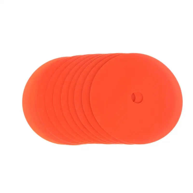 10Pcs Football Flat Cones Marker Disc With Holes Football Basketball Sports Speed Agility Training Aids Markers