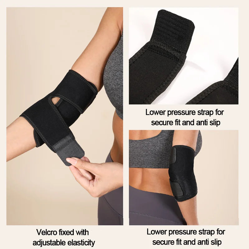 1Pcs Fitness Elbow Brace Compression Support Sleeve for Tendonitis, Tennis Elbow, Golf Treatment - Reduce Joint Pain