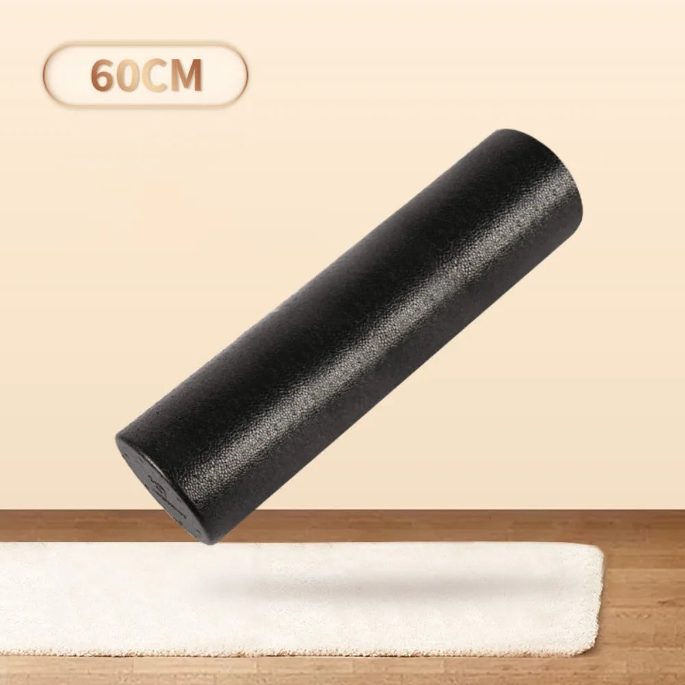 Simple High-Density Foam EPP Yoga Foam Roller Black Solid Foam Shaft Solid Foam Roller Portable Yoga Column Body Exercises