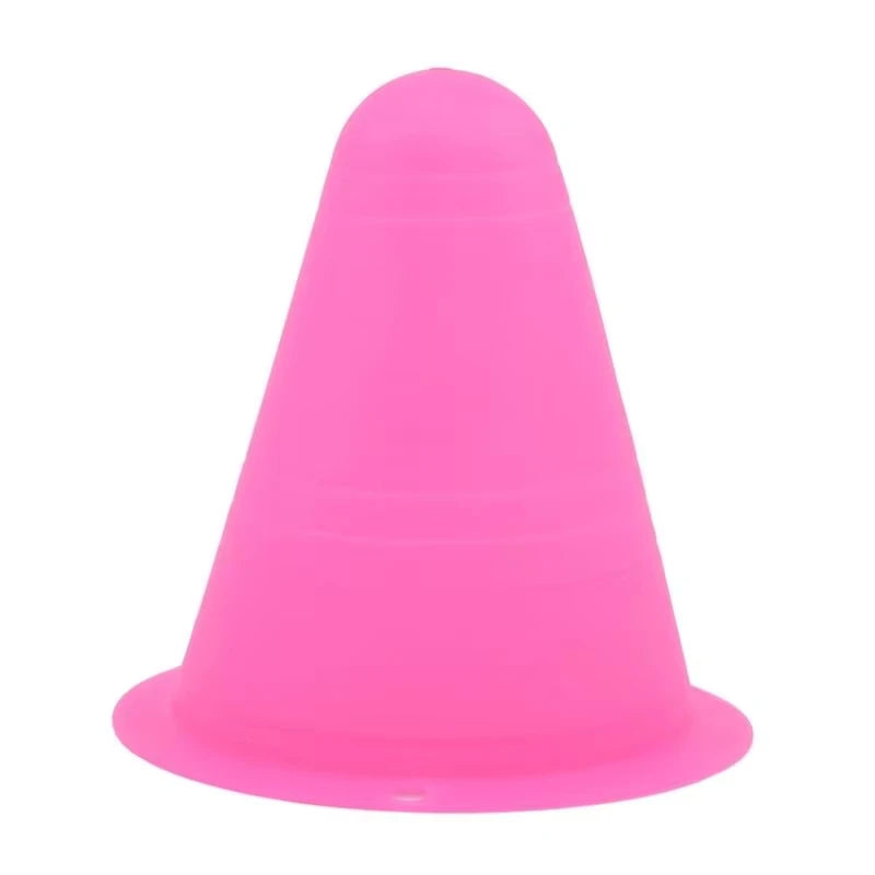 10 Pieces Marking Training Road Cone Roller Skating Pile Durable Skates Roadblock Portable Football Training Obstacle Props