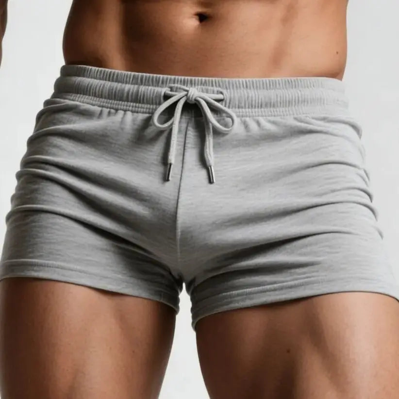 Men's Sexy Casual Shorts Breathable Lace-Up Design Home Leisure Gym Fitness Sports Running Daily Streetwear Stylish Comfort Wear