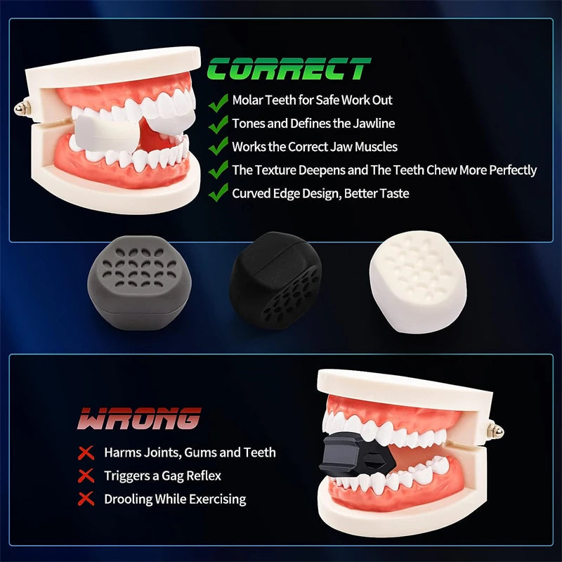 6pcs Anti-aging Jaw Exerciser Food-grade Silica Neck Face Toning Jawline Muscle Balls Slimming Face Tools Chin Cheek Lifting