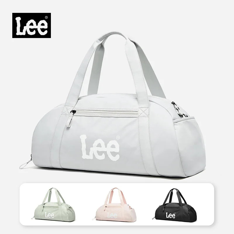 LEE Waterproof Sports Fitness Gym Bag Women Men Large Capacity Yoga Shoe Compartment Dry Pocket Luggage Travel Bag