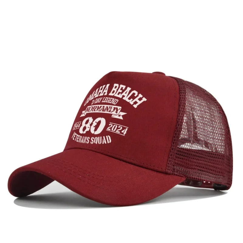 New Fashion Spring Summer Printed Mesh Breathable Baseball Cap Gorras Personality LOGO for Men WomenCouples Visor Hat Casquette
