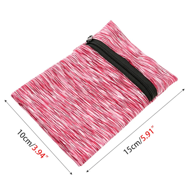 Zipper Running Bags Lightweight Wrist Wallet Pouch for Phone Key Card Sweatband Gym Fitness Sports Cycling Wristband Arm Bag