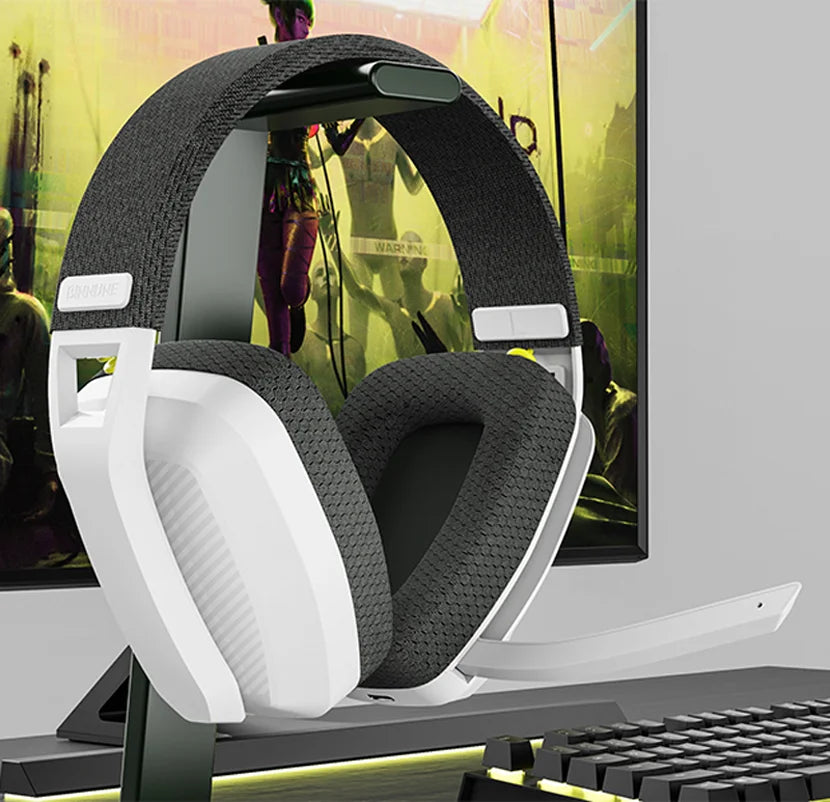 BINNUNE BW06 Bluetooth Headsets Gamer with Mic for PS5 PS4 PC Mac Playstation Wireless 2.4GHz Gaming Headphone with Microphone