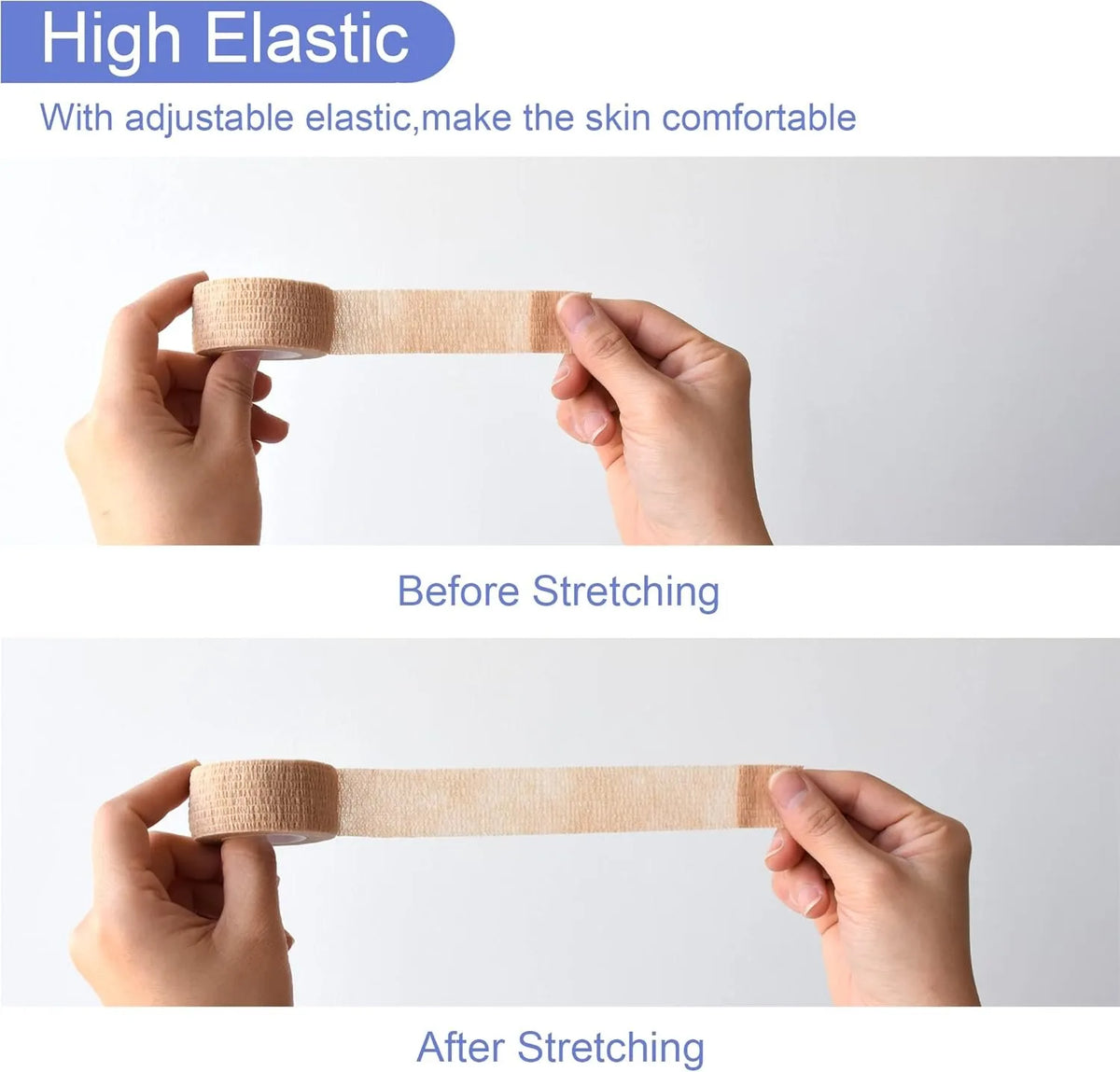 New Hot Finger Care Guard Self Adhesive Bandage Wrap Self Stick Wrap for Ankle, Wrist, Sports, Breathable Cohesive Vet Tape