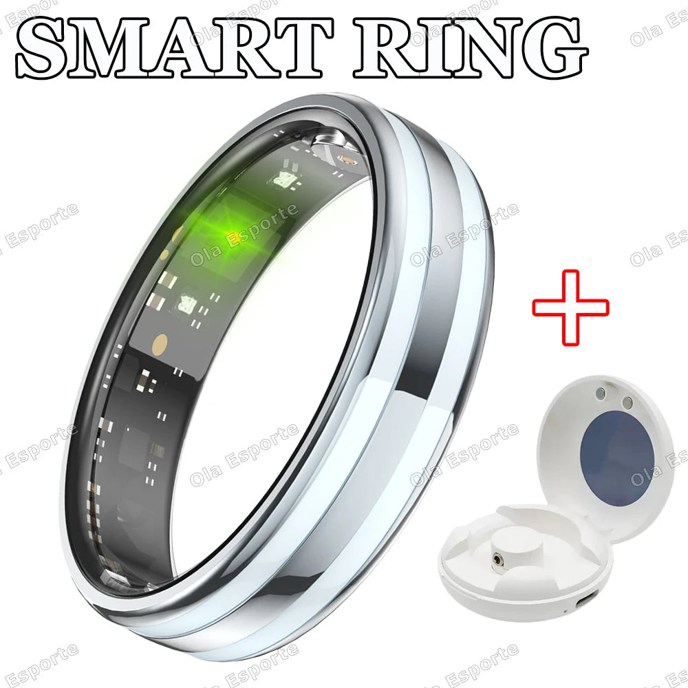 Gesture Sensing Smart Ring Outdoor Waterproof Smartring Real HRV Monitoring Heart Rate Blood Oxygen Health Monitor Sports Rings