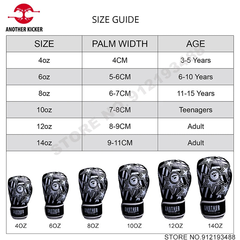 Kick Boxing Gloves for Men Women PU Karate Muay Thai Gloves Monkey High Quality Guantes De Boxeo Fight MMA Training Equipment