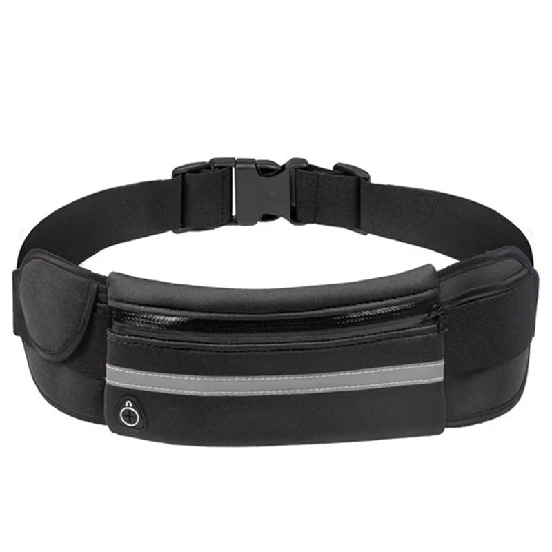 Running Belt Waist Bag with Water Bottle Holder Sports Fanny Pack Women Men Hydration Phone Holder Pouch