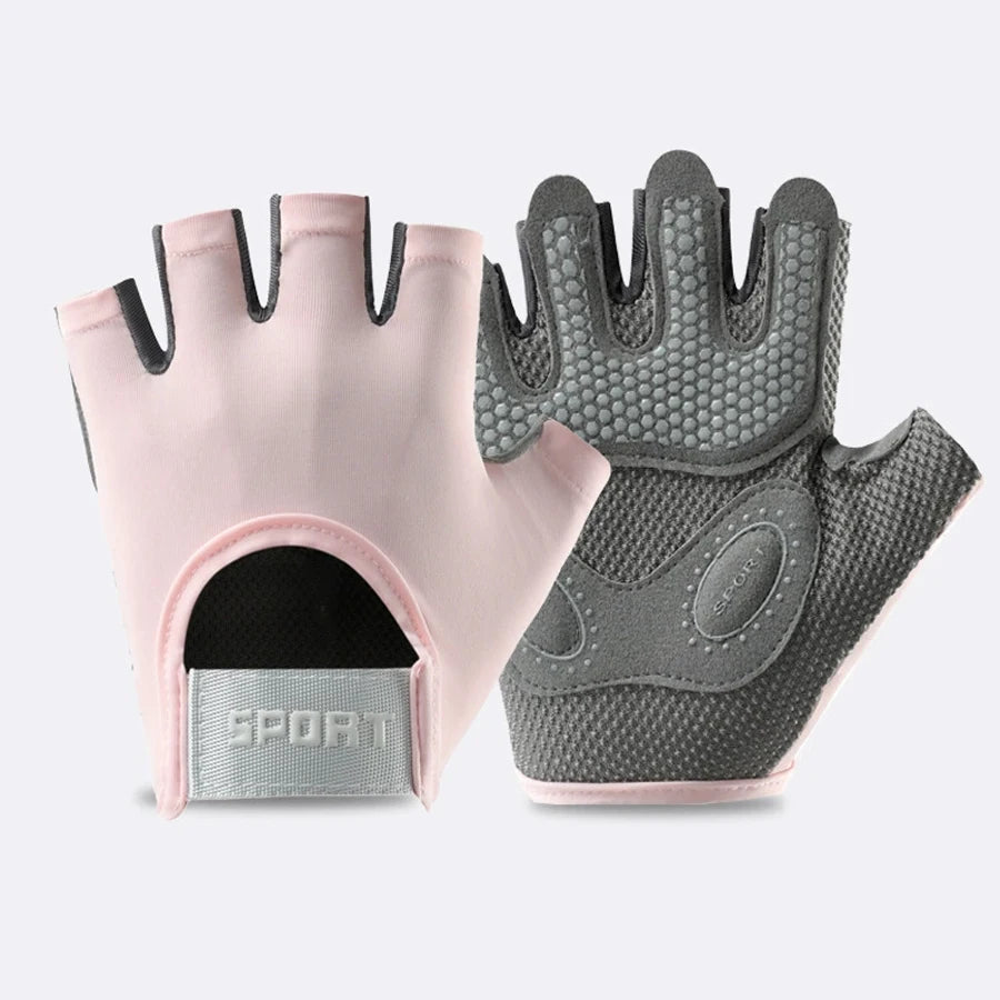 Sports and fitness gloves, unisex, semi finger breathable equipment, training kettlebells, bicycle straps, wrist guards, iron ma