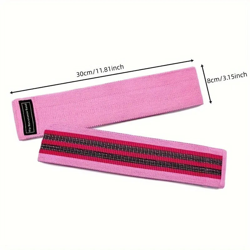 3Pcs Fabric Resistance Hip Booty Bands Glute Thigh Elastic Workout Squat Circle Stretch Fitness Strips Loops Yoga Gym Equipment